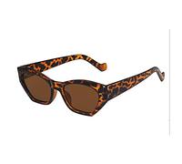 HPIRME Cat-Eye-Sonnenbrille Damen Herren kleiner Rahmen Damen Sonnenbrille Transparent Grün Eyewear Brillengestell UV400,Leopard,Einheitsgröße