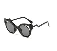 HPIRME Cat-Eye-Sonnenbrille, klein, Metallgröße, Sonnenbrille, Spiegel, rosafarbene Dame, weiblich, UV400, 1, Einheitsgröße