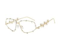 HPIRME Diamanten Quadratische Sonnenbrille Frauen Vintage Shades UV400 Strass Sonnenbrille Weibliche Punk Männer Brillen,Gold,Einheitsgröße