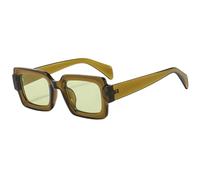 HPIRME Fashion Square Punk Style Sonnenbrille für Herren im Freien (olivgrün)