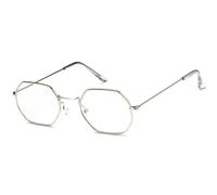 HPIRME Kleine quadratische Sonnenbrille für Damen, Retro-Sonnenbrille aus Roségold, transparente Ocean-Slice-Sonnenbrille UV400, 11, Einheitsgröße