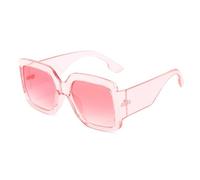 HPIRME Luxuriöse, übergroße Brille für Damen und Herren, modische Fahrbrille mit großem Rahmen, UV400-Schutz (Rosa-Farbverlauf)