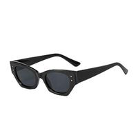 HPIRME Modebrille Retro Damen Kleine Rechteckige Brille Weiblich (schwarz)