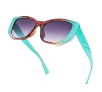 HPIRME Modische Damen-Sonnenbrille, quadratisch, für Männer und Frauen, UV400-beständig (C)