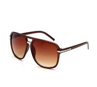 HPIRME Modische Herrenbrille im Vintage-Stil mit Farbverlauf (braun)