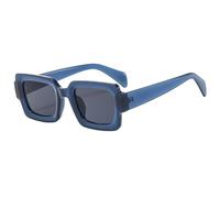 HPIRME Modische quadratische Sonnenbrille im Punk-Stil für Herren im Freien (Geleeblau)