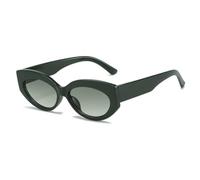 HPIRME Modische, schmale Brille für Damen und Herren, Vintage-Fahrbrille mit UV-Schutz UV400 (Grün)