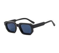 HPIRME Modische Sonnenbrille für Damen und Herren, Retro-Luxus, klare Gläser, UV400 (Schwarz)