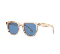HPIRME Modische Sonnenbrille für Damen und Herren, Retro-Stil, UV-Schutz 400 (Champagnerblau)