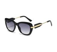 HPIRME Modische Sonnenbrille für Damen, UV-Schutz, Katzenaugen-Design, übergroßer Rahmen, dekorativ (2)