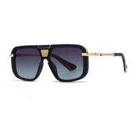 HPIRME Modische Sonnenbrille mit kleinem Metallrahmen für Damen und Herren (C2)