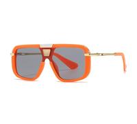 HPIRME Modische Sonnenbrille mit kleinem Metallrahmen für Damen und Herren (C3)