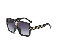 HPIRME Quadratische Sonnenbrille Damen Übergroße Sonnenbrille Herren Vintage Brille UV400 Outdoor, C1, Einheitsgröße