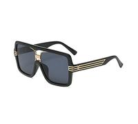 HPIRME Quadratische Sonnenbrille Damen Übergroße Sonnenbrille Herren Vintage Brillen UV400 Outdoor, C2, Einheitsgröße