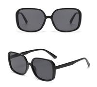 HPIRME Quadratische Sonnenbrille für Damen, Vintage, großer Rahmen, für draußen (2 Stück, z03)