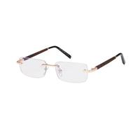 HPIRME Randlose Sonnenbrille Damen Herren Vintage Rechteck UV400 Autofahrerbrille Rahmenlose Farbverlaufsbrille (Anti-Blau-Linse)