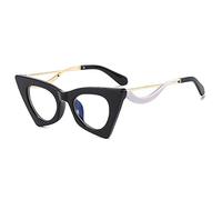 HPIRME Retro Cat Eye Brillengestell Frauen Klarglas Brillengestell Weiblich, 1, Einheitsgröße