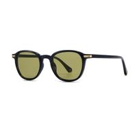 HPIRME Retro Runde Damen-Sonnenbrille Kontrastfarben Punk Herren UV400 (schwarz grün)