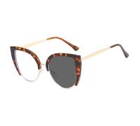 HPIRME Retro-Sonnenbrille für Damen, große, runde Cat-Eye-Sonnenbrille (4)
