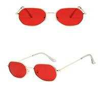 HPIRME Retro-Sonnenbrille für Frauen zum Autofahren im Freien (Gold-Rot)