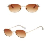 HPIRME Retro-Sonnenbrille für Frauen zum Autofahren im Freien (Gold-Tee)