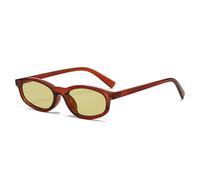 HPIRME Retro-Sonnenbrille im kleinen Cat-Eye-Stil für Damen und Herren, UV-Schutz 400 (Tee-Hellgrün)