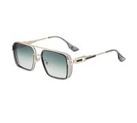 HPIRME Retro-Sonnenbrille im Punk-Stil für Herren, geeignet für Outdoor-Aktivitäten wie Autofahren, UV400-Schutz (C4)