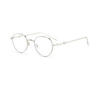 HPIRME Retro-Sonnenbrille im Vintage-Stil mit Farbverlauf, oval, Damen und Herren, modisch, UV400, Damen (silberklar)