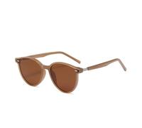 HPIRME Retro-Sonnenbrille mit polarisierten Gläsern, modisch für Damen und Herren, kleine runde Gläser (2)