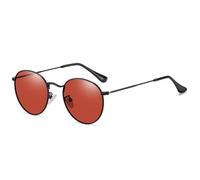 HPIRME Runde polarisierte Sonnenbrille für Damen, Retro-Stil, Herren-UV400-Schutz (1)