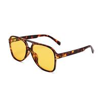 HPIRME Sonnenbrille Frau Vintage Sonnenbrille Big Frame Female Eyewear UV400 Brille, B, Einheitsgröße