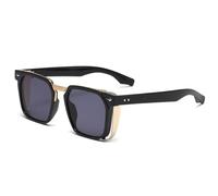 HPIRME Steampunk-Brille mit Nieten im Vintage-Stil, UV400-Schutz, Retro-Mode (C2)