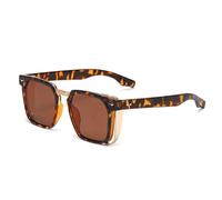 HPIRME Steampunk-Brille mit Nieten im Vintage-Stil, UV400-Schutz, Retro-Mode (C3)