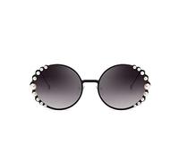 HPIRME Übergroße runde Sonnenbrille Damen Pearl Damen Klare Linsenschirme für Damenbrillen, 1, Einheitsgröße