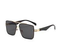 HPIRME Übergroße Sonnenbrille, Damen-Sonnenbrille, für Herren, Vintage-Brille, quadratisch, G01, Einheitsgröße