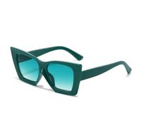 HPIRME Vintage-Brille für Damen und Herren, kleine Fassung, modische Sonnenbrille für Damen, UV400 (Grün)