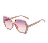 HPIRME Vintage-Brille im Oversize-Stil für Damen und Herren, Luxus, Retro, Hip-Hop (Pink, Lila)