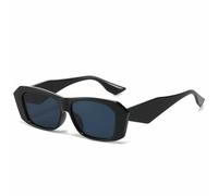 HPIRME Vintage kleine Brille für Damen und Herren, modisch, für Outdoor-Aktivitäten wie Autofahren, UV-Schutz 400 (Schwarz/Grau)