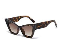 HPIRME Vintage Kleine Cat Eye Sonnenbrille Damen Herren Retro Punk Sun Leopard Shades Eyewear,Leopard,Einheitsgröße