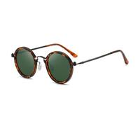 HPIRME Vintage Punk Style Sonnenbrille Herren Retro Rund Metallrahmen Damen Damenmode Uv400(7)