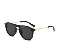 HPIRME Vintage Sonnenbrille Damen Herren Rund Metallrahmen Sonnenbrille Weiblich Retro Shades(1)