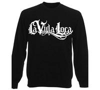 HR-WERBEDESIGN LA VIDA LOCA Pullover Sweatshirt - LA Familia Black Pearl Auto Motorrad MI Decal (XXL, Schwarz)