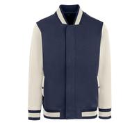 HRM College Jacke Herren I Premium Baseball Jacke Herren aus weichem Mischgewebe 70% Baumwolle mit Reisverschluss I Hochwertige & nachhaltige Herren-Bekleidung