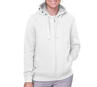 HRM Damen 807 Premium Hooded Jacket I Fair Trade Frauen Kapuzenjacke, 320 g/m² I Aus 70% Baumwolle & 30% recyceltem Polyester, White, 4XL