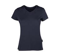 HRM Damen F Luxury V-Neck Tee, Navy blau, XS