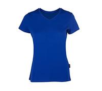 HRM Damen F Luxury V-Neck Tee, royal blau, S