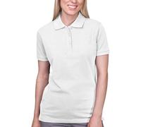 HRM Damen Heavy Stretch Polo, weiß, Gr. XS - Premium Polo-Shirt aus 95% Baumwolle & 5% Elasthan - Basic Polohemd bis 40°C waschbar - Hochwertige & nachhaltige Damen-Oberteile - Workwear
