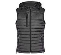 HRM1302 HRM Damen Steppweste Performance mit Kapuze Dark Grey XL