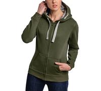 HRM Damen Jacket F Hoodie, Olive, 5XL EU