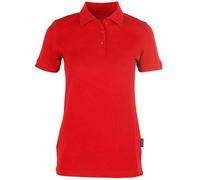 HRM Damen Ladies Heavy Stretch Polo bis Größe 5XL Poloshirt Pique Rot 3XL